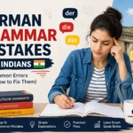 German grammar mistakes for Indians