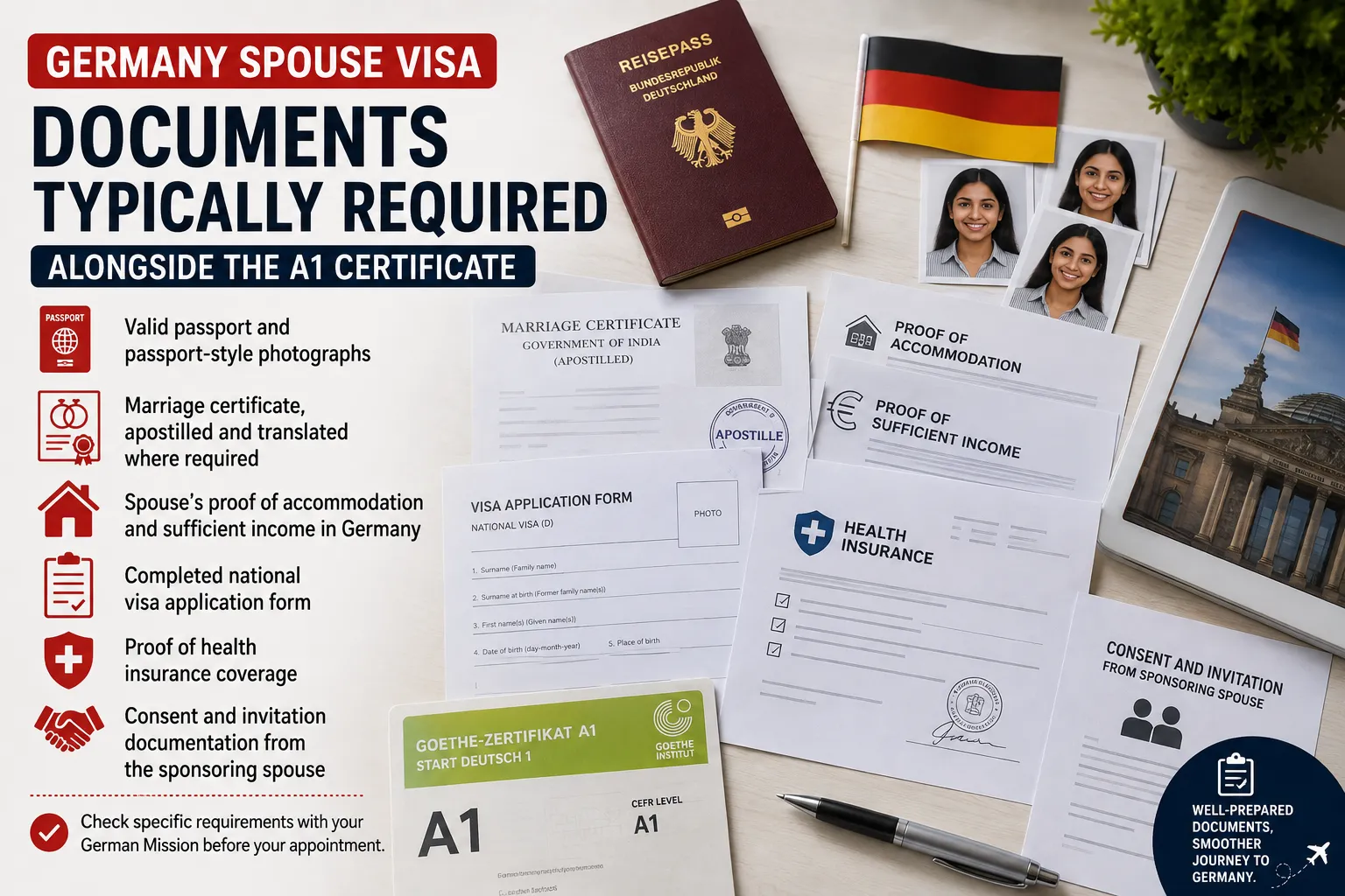 Germany-Spouse-Visa-Documents-Checklist