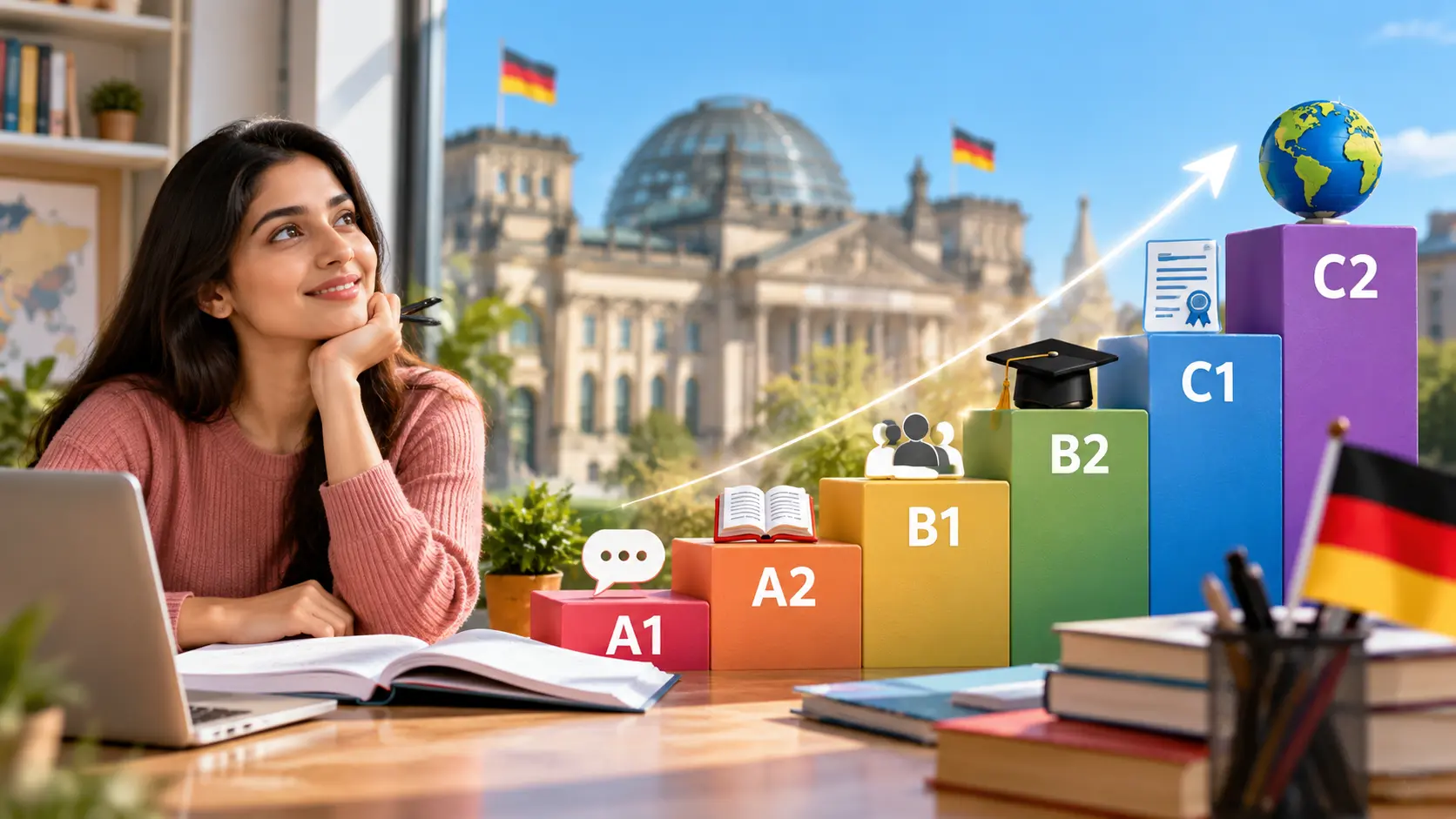 German language levels for studying in Germany