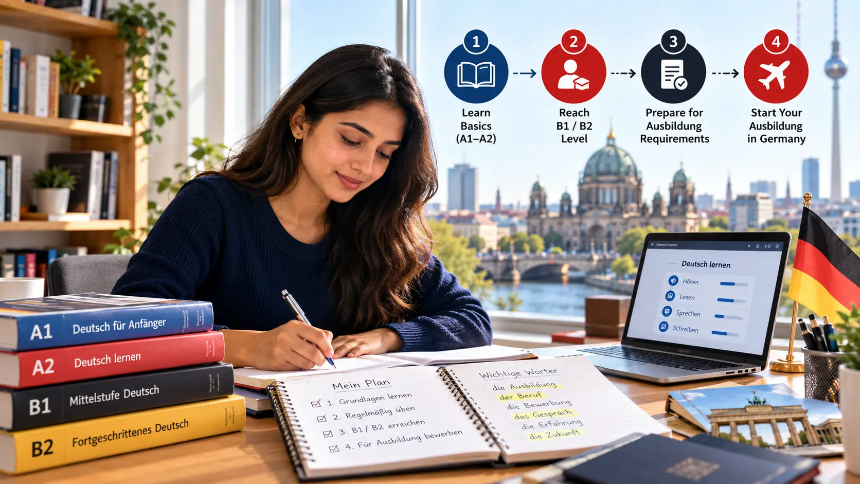 German Language Requirements for Ausbildung 
